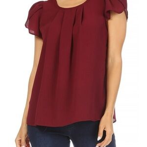 41 Hawthorn Burgundy Blouse